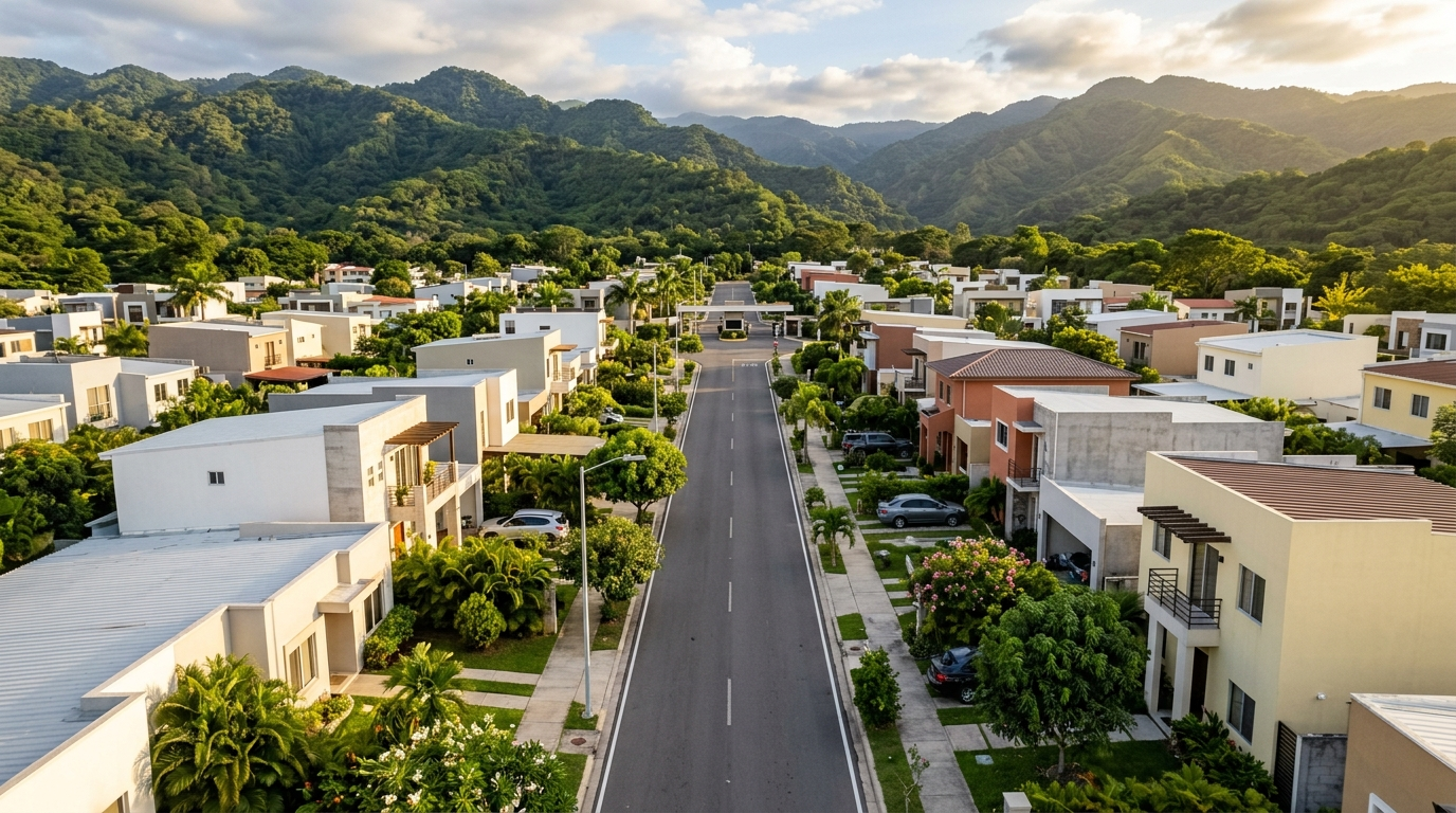 Vista aérea — Residencial La Arboleda